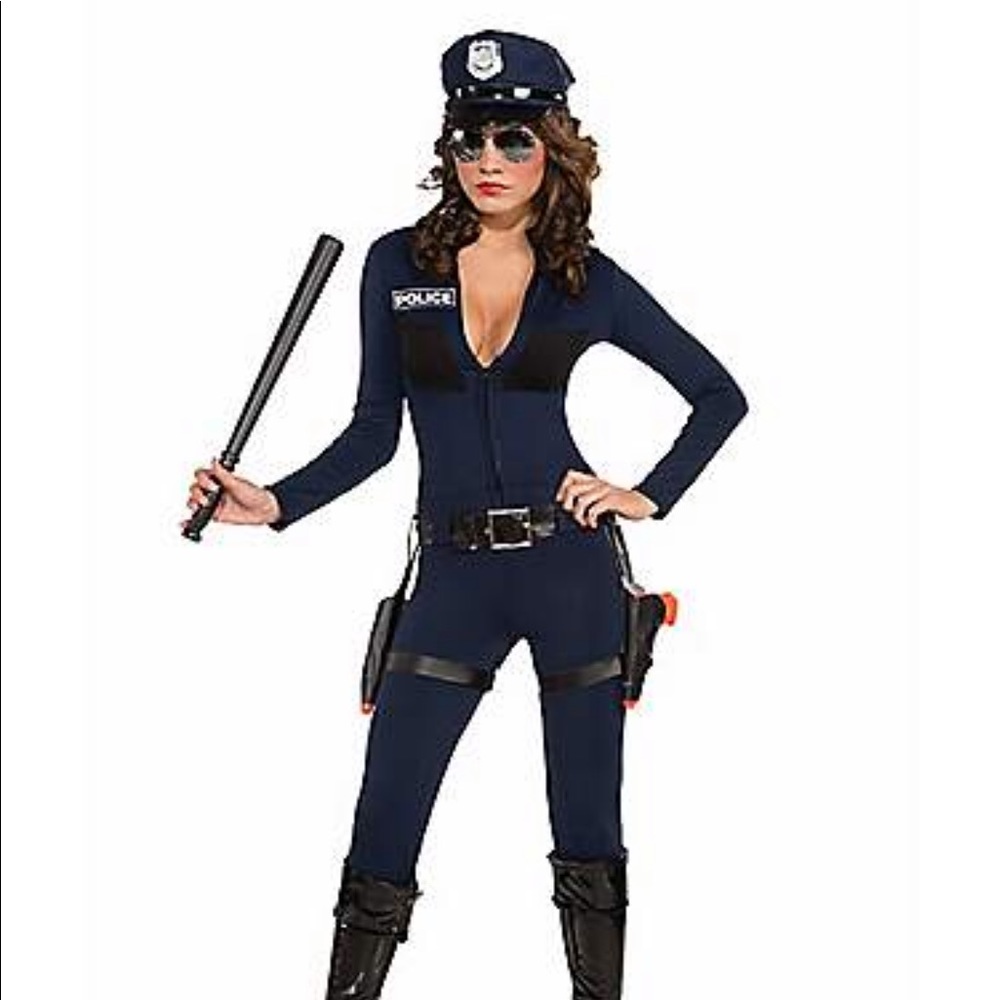 Women’s Police Halloween jumpsuit.